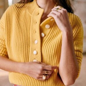 Sézane Lucas Jumper - Yellow. Size M.